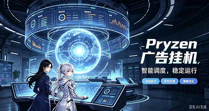 Pryzen广告全自动挂机给自己一个交代,门槛低,零基础小白也可以快速上手-云创网:网创终点站